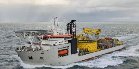 Cable Laying Vessel Isaac Newton (Jan De Nul Group)