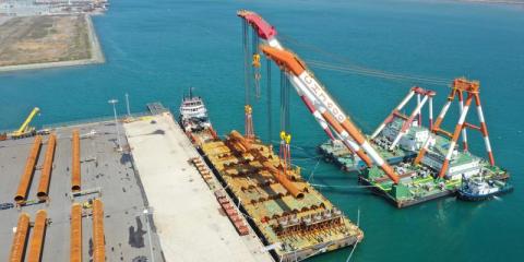 First batch of pin piles loaded for TPCs Offshore Wind Farm in Taiwan