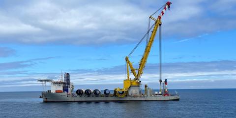 Les Alizés has successfully installed the monopiles at Gode Wind 3 and continues her work at Borkum Riffgrund 3.