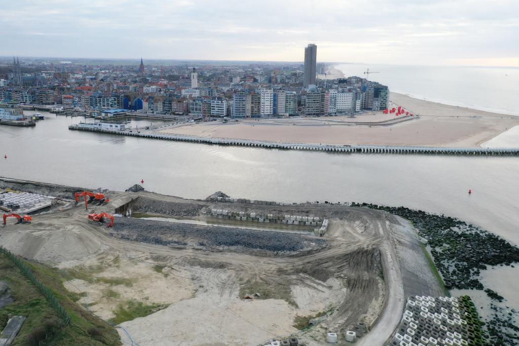Extension du port d’ Ostende, La Belgique