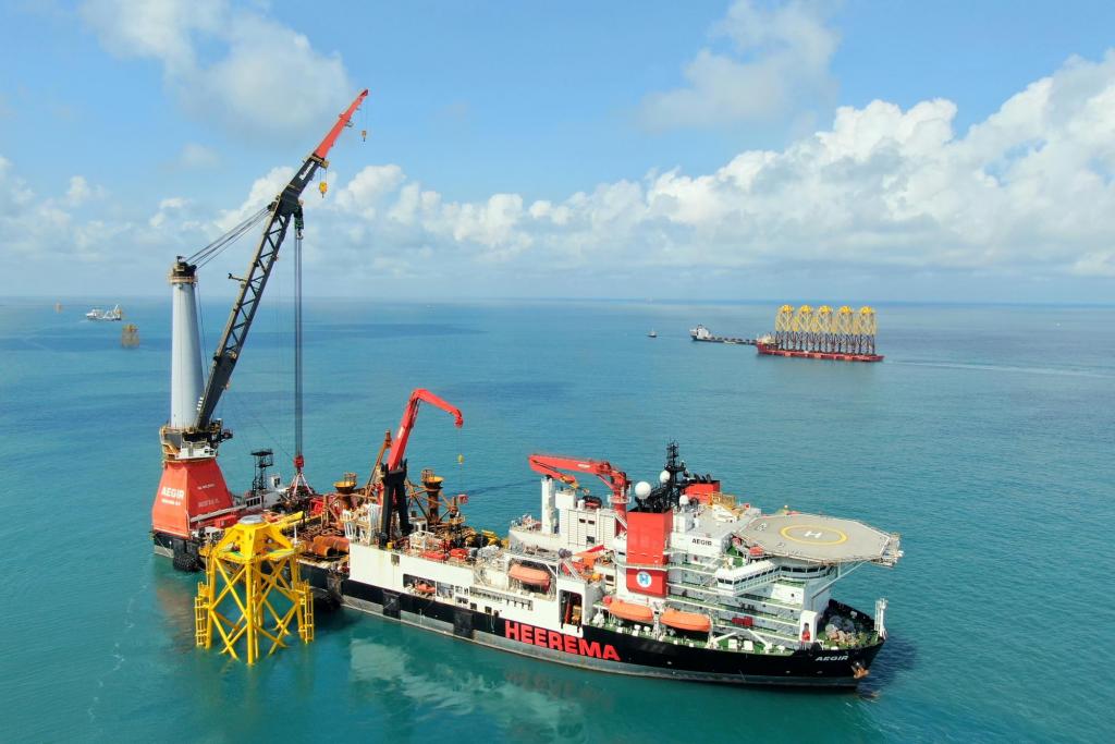 Jan De Nul Group is well on track in the construction of the ‘Taiwan Power Company Offshore Windfarm Phase 1 Project – Demonstration’.
