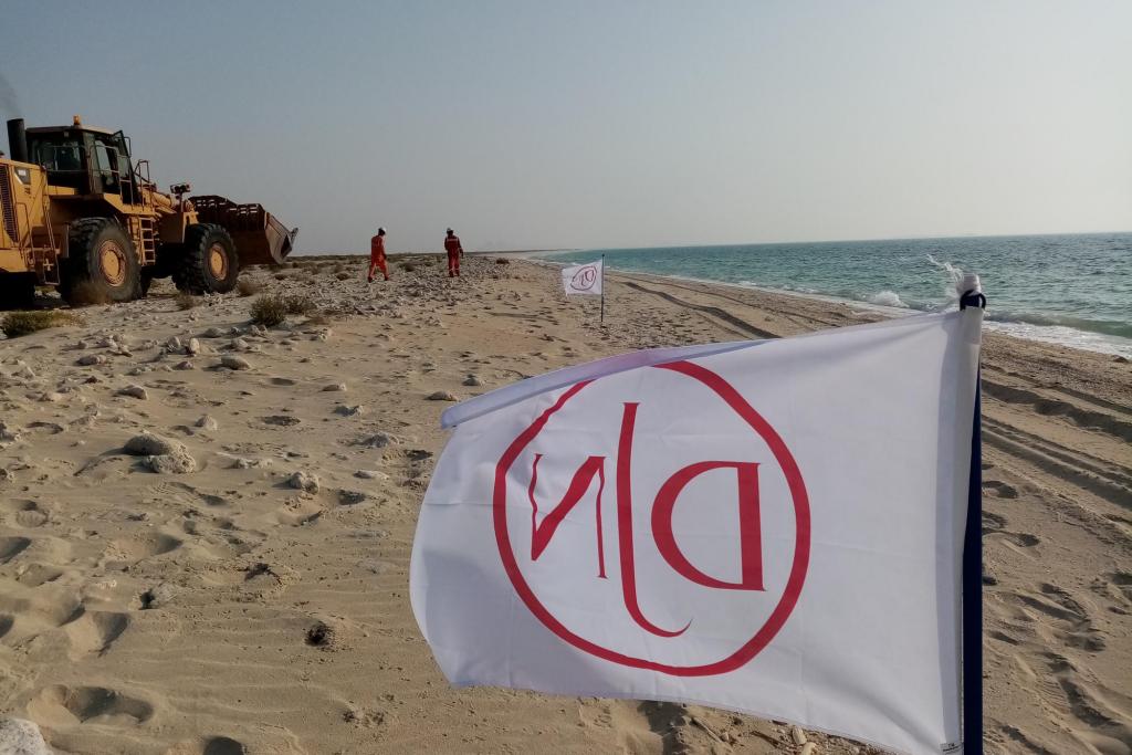 Beach clean-up at Dubai waterfront