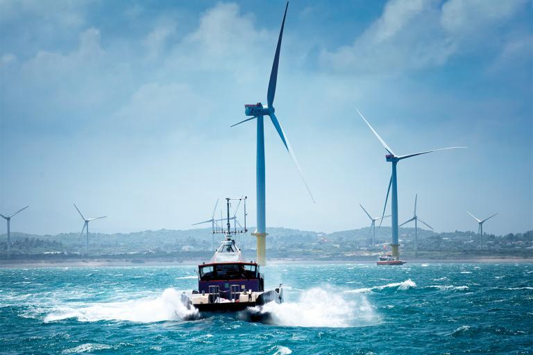 Pioneering offshore wind farm works in Taiwan