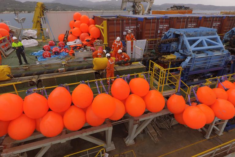 Jan De Nul Group installs interconnector over a distance of 135 km and up to 1 km deep