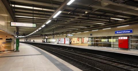 Schuman-Josaphat railway tunnel, Brussels, Belgium