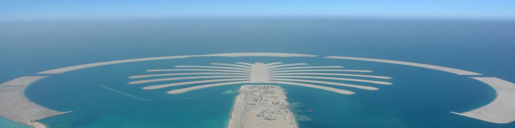 Construction de Palm Island II à Dubaï